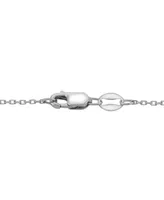 Cultured Freshwater Pearl (8mm) & Lab-Created White Sapphire (1/20 ct. t.w.) Vine 18" Pendant Necklace in Sterling Silver