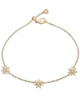 Audrey by Aurate Diamond Flower Link Bracelet (1/6 ct. t.w.) in Gold Vermeil, Created for Macy's