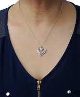 Diamond Heart Pendant 18" Necklace (1/2 ct. t.w.) 10k White, Yellow or Rose Gold.