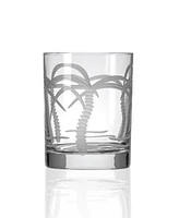 Rolf Glass Palm Tree Double Old Fashioned Glass 13oz