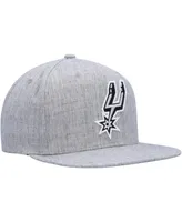 Men's Mitchell & Ness Heather Gray San Antonio Spurs Hardwood Classics 2.0 Snapback Hat