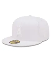 Men's New Era Los Angeles Angels White on White 59FIFTY Fitted Hat