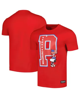 Men's Freeze Max Red Peanuts Snoopy Patriotism T-shirt