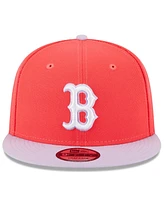 Men's New Era Red, Purple Boston Red Sox Spring Basic Two-Tone 9FIFTY Snapback Hat