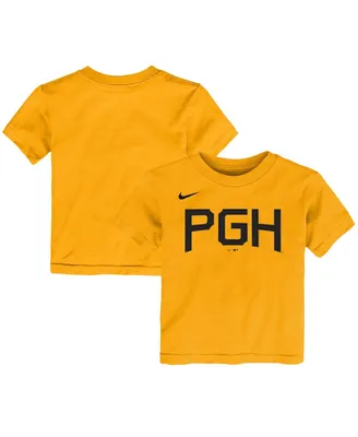 Toddler Boys and Girls Nike Gold Pittsburgh Pirates 2023 City Connect Graphic T-Shirt