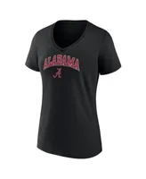 Women's Fanatics Alabama Crimson Tide Evergreen Campus V-Neck T-shirt