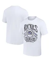 Men's Darius Rucker Collection by Fanatics White Colorado Rockies Distressed Rock T-shirt