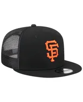 Men's New Era Black San Francisco Giants Team Color Trucker 9FIFTY Snapback Hat