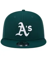 Men's New Era Green Oakland Athletics Team Color Trucker 9FIFTY Snapback Hat