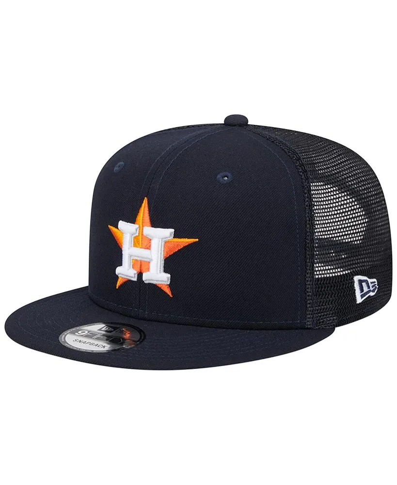 Men's New Era Navy Houston Astros Team Color Trucker 9FIFTY Snapback Hat