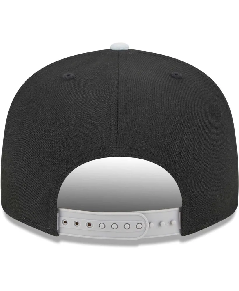 Men's New Era Black San Antonio Spurs Banded Stars 9FIFTY Snapback Hat