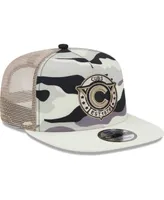 Men's New Era White Chicago Cubs Chrome Camo A-Frame 9FIFTY Trucker Snapback Hat