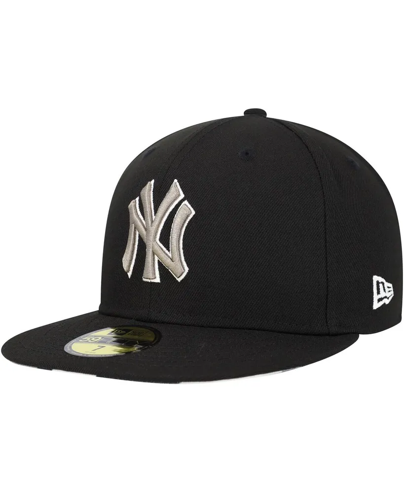 Men's New Era Black York Yankees Chrome Camo Undervisor 59FIFTY Fitted Hat