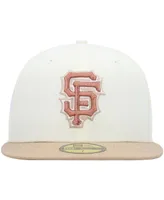 Men's New Era Cream San Francisco Giants Chrome Camel Rust Undervisor 59FIFTY Fitted Hat