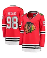 Women's Fanatics Connor Bedard Red Chicago Blackhawks 2023 Nhl Draft Home Breakaway Player Jersey