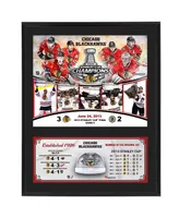 Chicago Blackhawks 2013 Nhl Stanley Cup Final Champions 12'' x 15'' Sublimated Plaque with Game-Used Ice