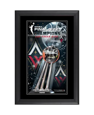 Fanatics Authentic Las Vegas Aces 2022 Wnba Finals Champions 10'' x 18'' Framed Collage