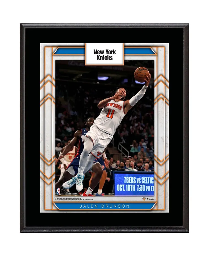 Lids Jalen Brunson New York Knicks Fanatics Authentic Framed 15 x