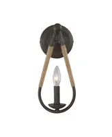 Trade Winds Lighting 1-Light Wall Sconce In Rusty Nail