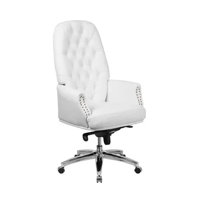 Merrick Lane Yennefer Office Chair With Ergonomic Lumbar Support And Button Tufted High-Back Design