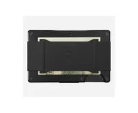 The Ridge Aluminum Royal Black: Cash Strap Wallet