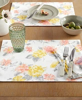 Martha Stewart Amber Floral Placemat Set 4-Pack, 13" x 17.5"