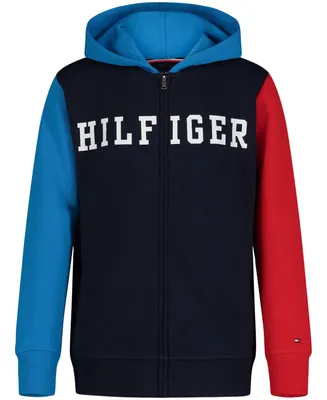 Tommy Hilfiger Toddler Boys Quadrant Zip Front Hoodie
