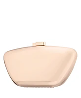 Nina Mirror Metallic Minaudiere Clutch