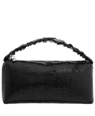 Nina Ruched Handle Mesh Handheld Bag