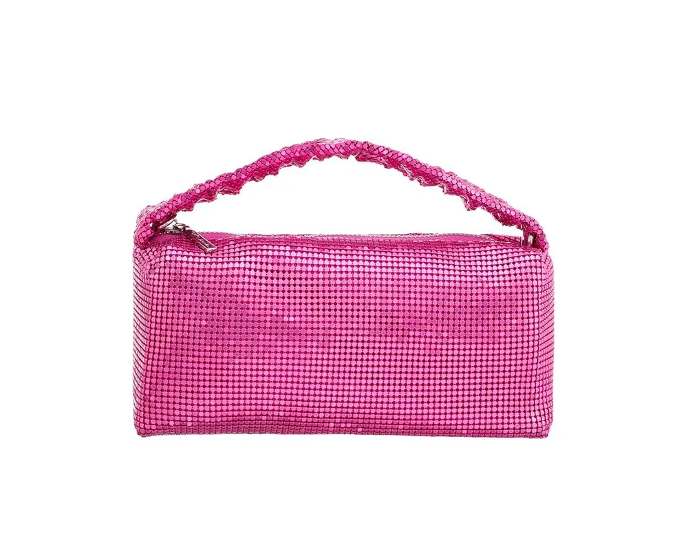 Nina Ruched Handle Mesh Handheld Bag