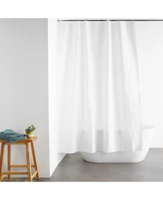 Kate Aurora Hotel Collection Extra Long Heavyweight Peva Vinyl White Shower Curtain Liner - 84 in. Long