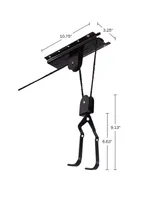 Bike Hanger - Overhead Hoist Pulley System with 100lb Capacity for Bicycles or Ladders - Secure Garage Ceiling Storage by Rad Cycle