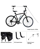 The Bicycle Repair Stand by Rad Cycle holds up to 66-pounds effortlessly in heavy-duty clamps that are engineered not to harm your bike's finish.