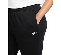 Nike Plus Active Sportswear Club Mid-Rise Fleece Jogger Pants