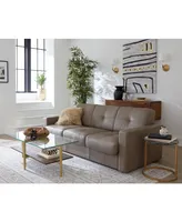 Shevrin Leather Sleeper Sofa, Created for Macy's