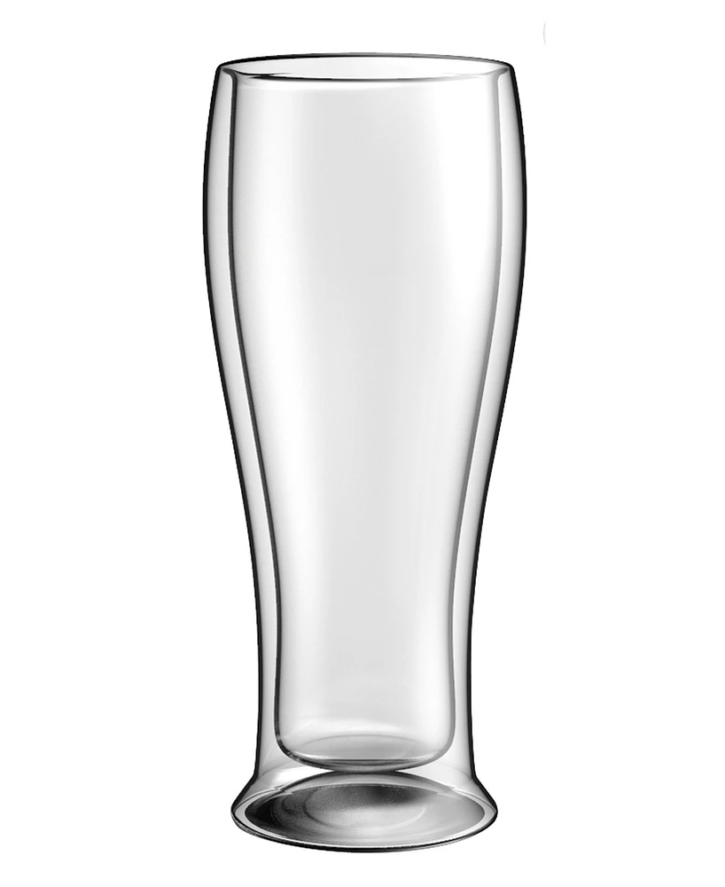 Oggi 2 Piece Double Wall Beer Glass Set