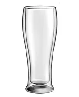 Oggi 2 Piece Double Wall Beer Glass Set