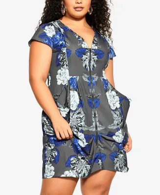 City Chic Women's Epic Floral Tunic