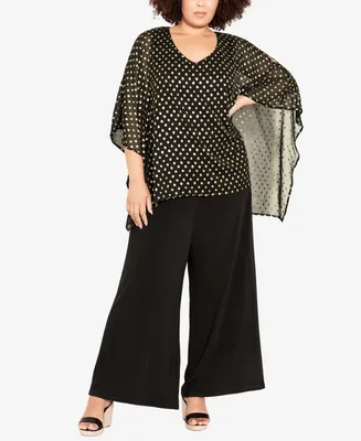 Avenue Plus Size Eve Wide Leg Jumpsuit