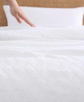 Closeout! Tommy Bahama Home Wicker Woven Solid 3 Piece Duvet Cover Set