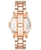 Anne Klein Women's Quartz Rose Gold-Tone Alloy Bracelet Watch, 30mm