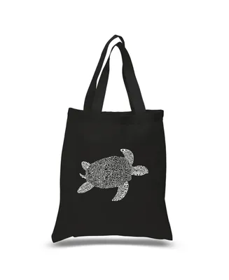 Turtle - Small Word Art Tote Bag
