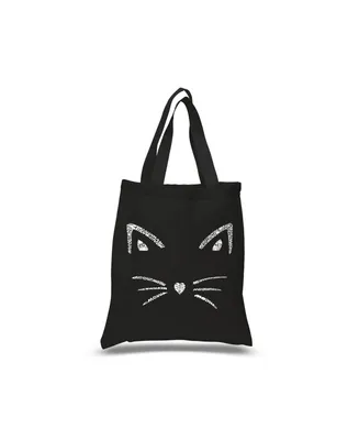 Whiskers - Small Word Art Tote Bag