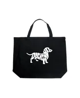 Dachshund - Large Word Art Tote Bag