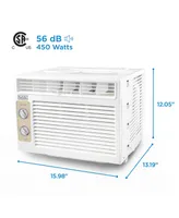 Black & Decker Black+Decker Window Air Conditioner 5,000 Btu, Cools Up to 150 Square Feet White