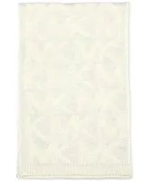 Michael Kors Women's Debossed Knit Metallic Beanie & Scarf Set
