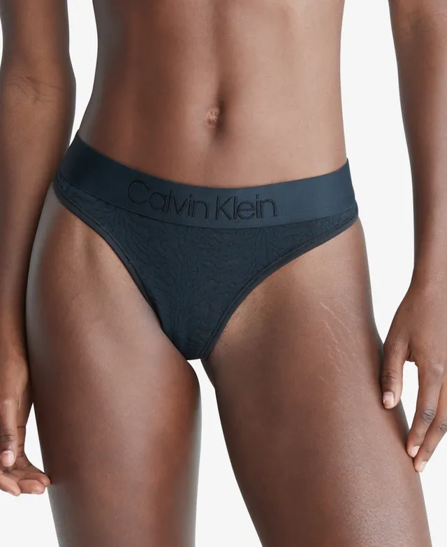 Calvin Klein Women's Ribbed Thong - Macy's