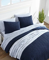 Nautica Point Harbor Embossed Piece Comforter Set