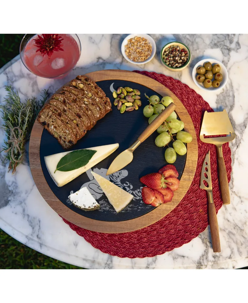 Disney's Winnie The Pooh Insignia Acacia and Slate Charcuterie Board with Cheese Tools