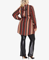 City Chic Plus Bold Stripe Tunic